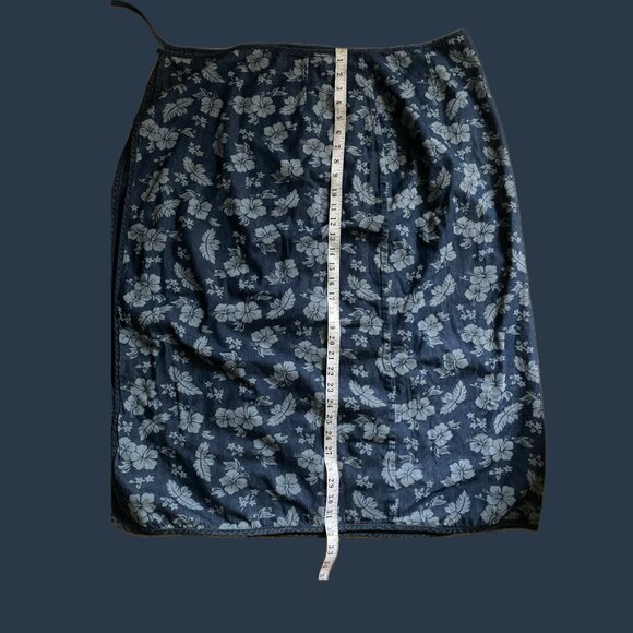 Handmade Reversible Denim Wrap skirt - Picture 11 of 13